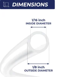 Alternative view of Blood Rig Tubing ID 1/16 " x OD 1/8" x Wall 1/32" - 10ft