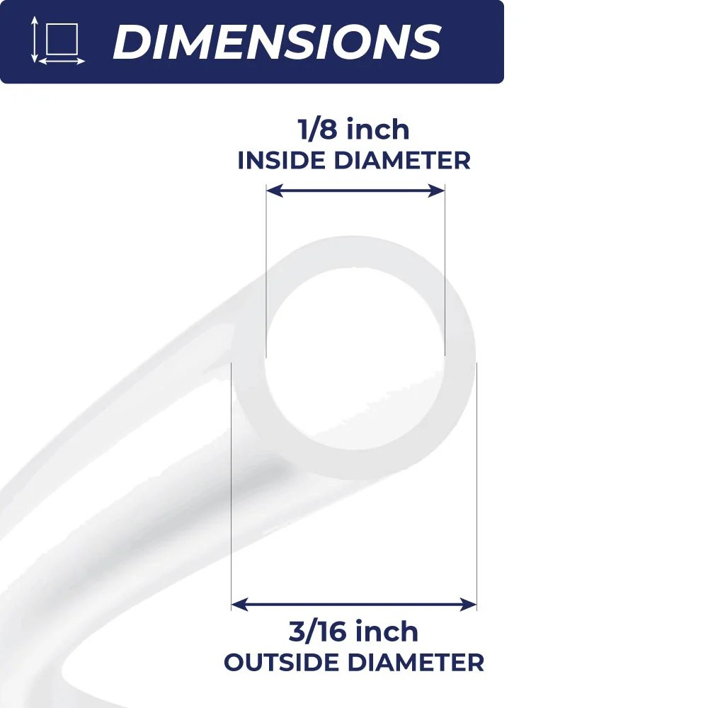 Blood Rig Tubing ID 1/8" x OD 3/16" x Wall 1/32" - 10ft - Image 2