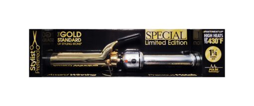 24K Gold Precious Metals Edition Curling Iron/Wand -  Silver, 1 1/4 inch