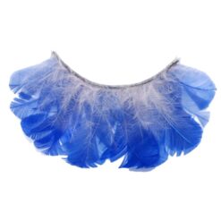 MSL 032 Blue Feather With White