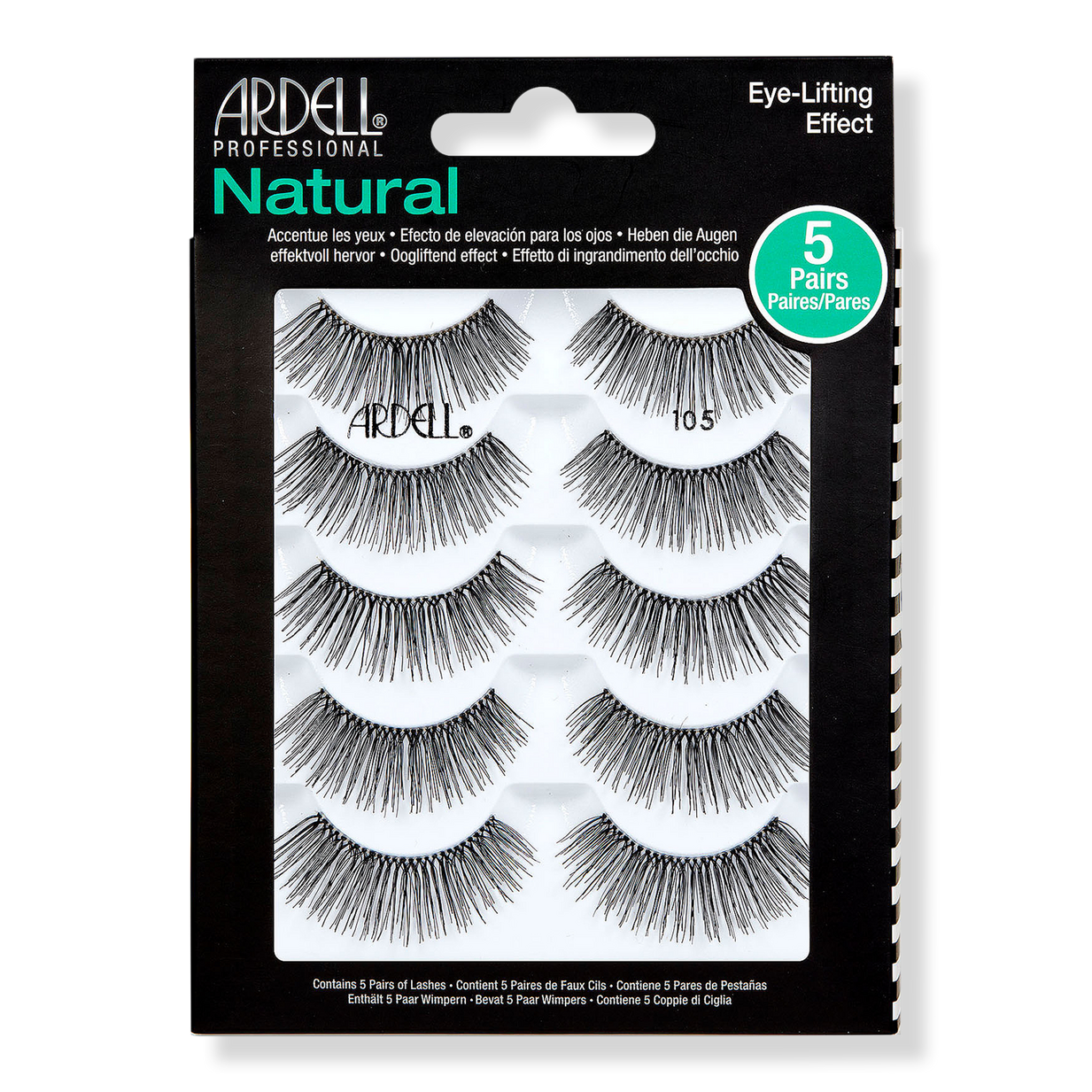 Natural Lashes 105, 5-pack
