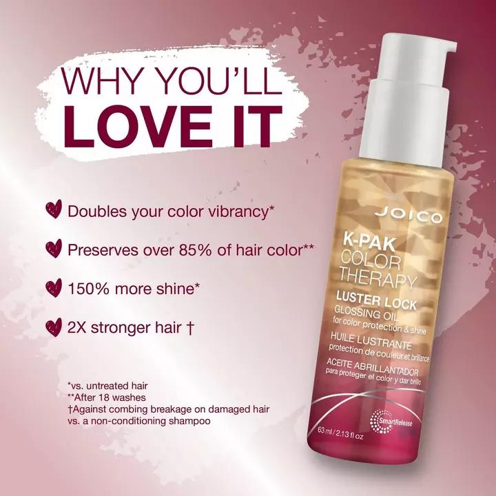 K-PAK Color Therapy Luster Lock Glossing Oil - Image 2