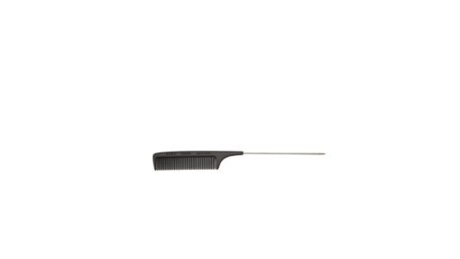 Carbon Comb 257B Long Metal Rattail