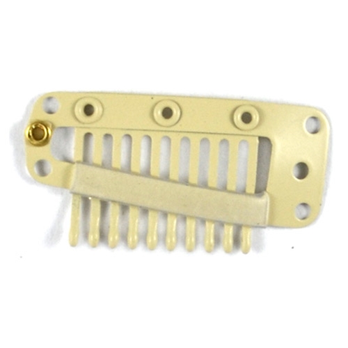Toupee Clips - Straight Tooth, Blonde, XL