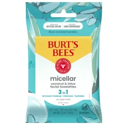 Micellar Makeup Removing Towelettes with Coconut & Lotus, Travel Pack