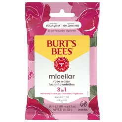 Micellar Makeup Removing Towelettes with Rose Water, Travel Pack