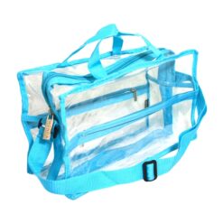 MST 009 - Clear Shoulder Bag, Large - Blue