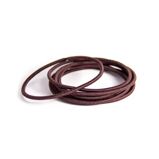 Thin Metal Free Hair Ties - Brown