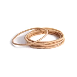 Thin Metal Free Hair Ties - Blond