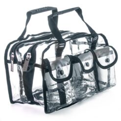 MST 250 - Clear Double Zip Set Bag