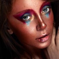 Glittering Fireworks Makeup
