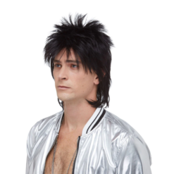 Alternative view of British Rockstar Costume Wig