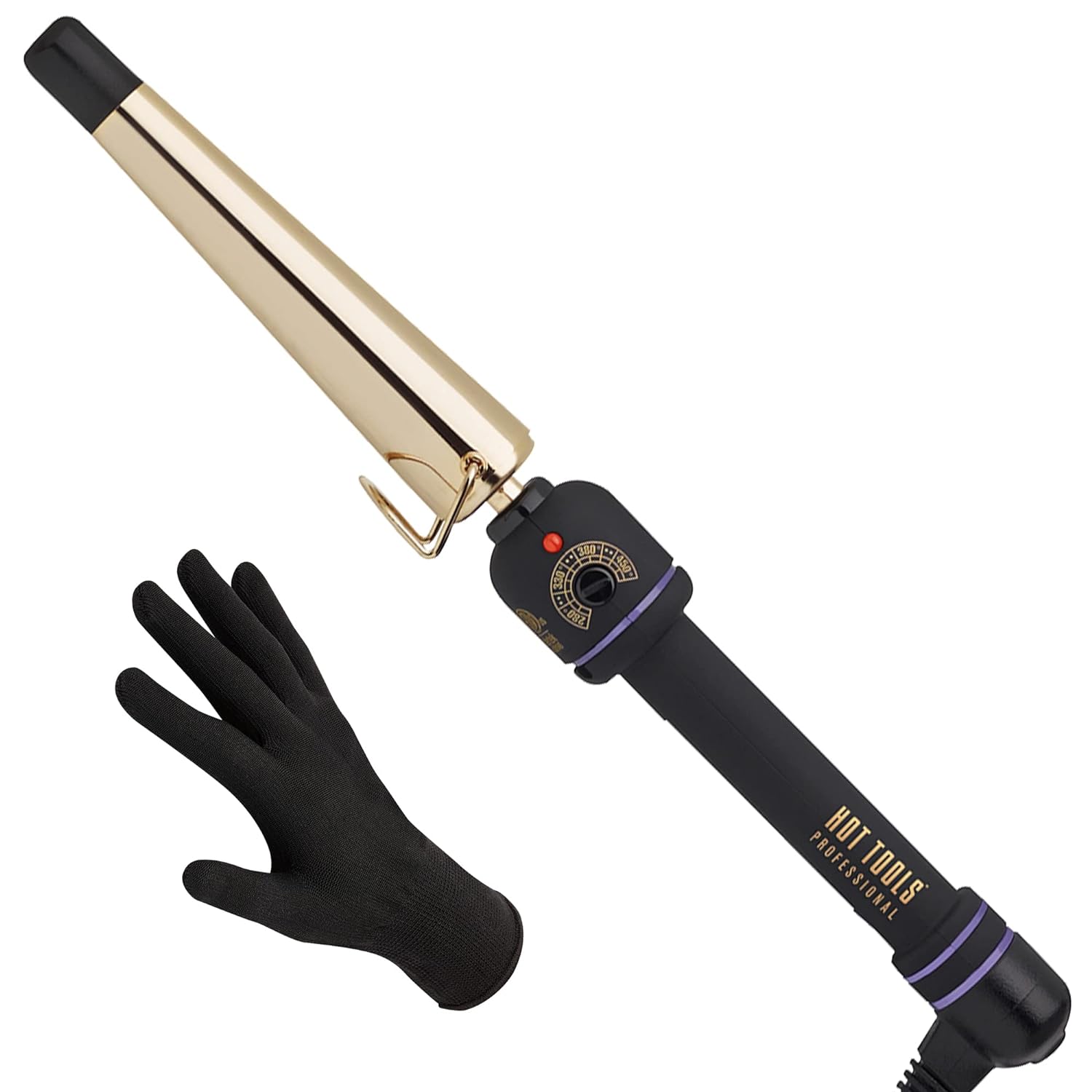 24K Gold Tapered Curling Iron 3 4 to 1 1 4 inches Nigel Beauty