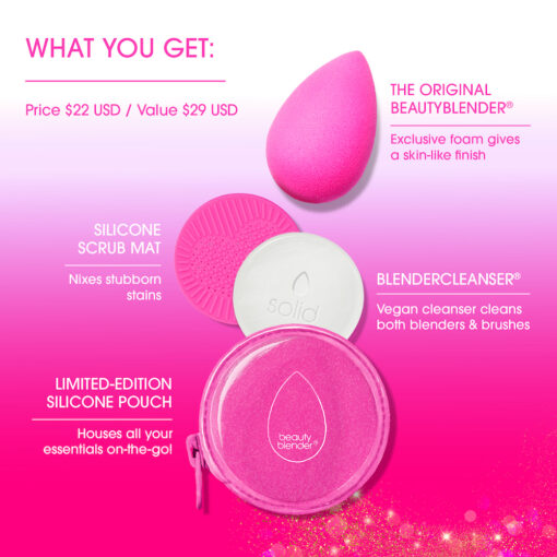 Besties Glitter Blend & Cleanse 4-Piece Starter Set