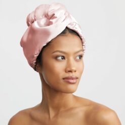 Alternative view of Satin-Wrapped Hair Towel