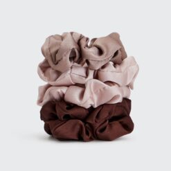 Alternative view of Satin Sleep Scrunchies - Cameo