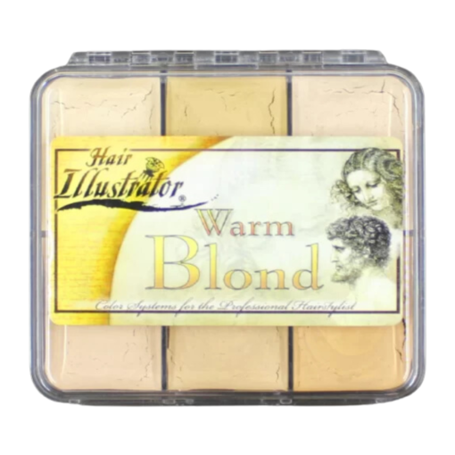 Hair Illustrator On Set Warm Blonde Palette