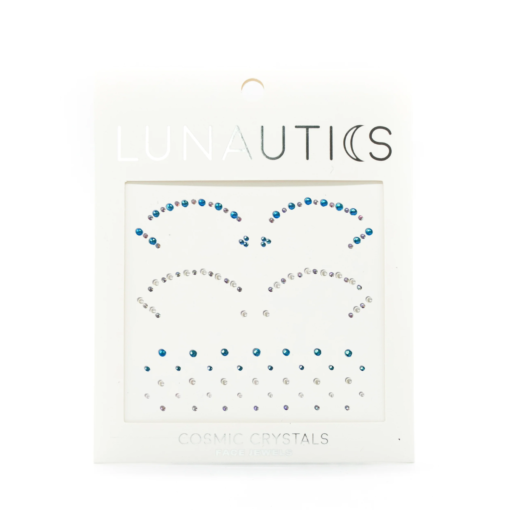 Blue & Pearl Cut Crease Eye Jewels