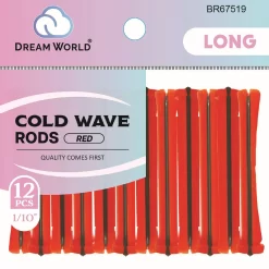 Cold Wave Rods - Long Red, 12ct