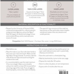 Alternative view of Protective Face Mask, Gray