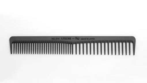 Carbon Comb 214 Wide Teeth Black