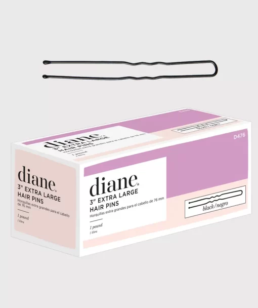 3in Extra Large Hair Pins 1lb - Black D476