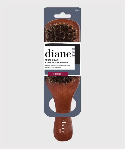 Premium 100% Medium Boar Club Wave Brush D8118