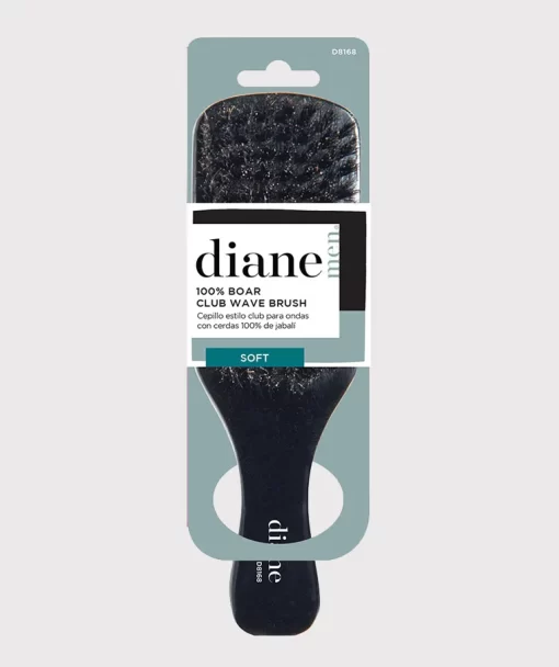100% Soft Boar Club Wave Brush D8168