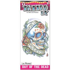 Alternative view of Day of the Dead Tattoo – La Rosa