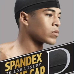 Spandex Dome Cap - Black