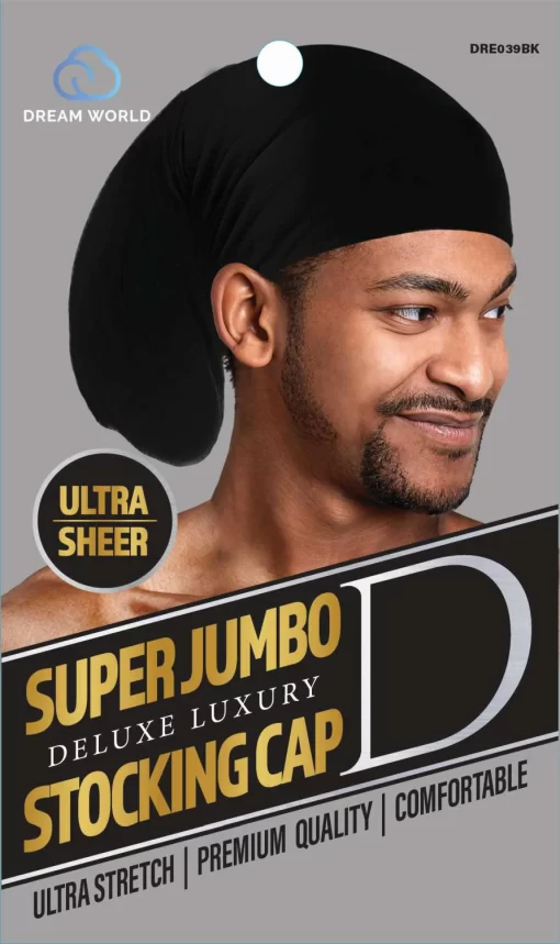 Super Jumbo Stocking Cap - Black