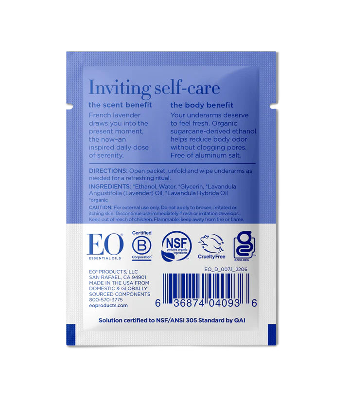 French Lavender Deodorant Wipes - Image 3