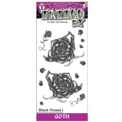 Alternative view of Goth Tattoo – Black Roses