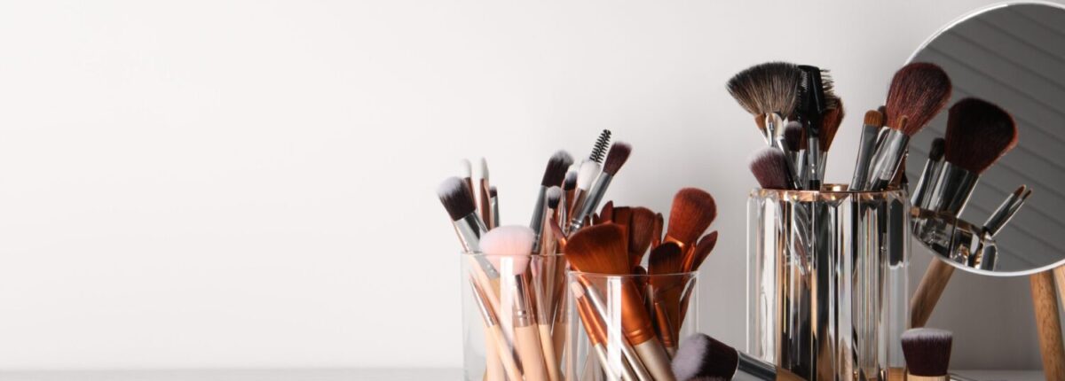 Set of Professional Makeup Brushes