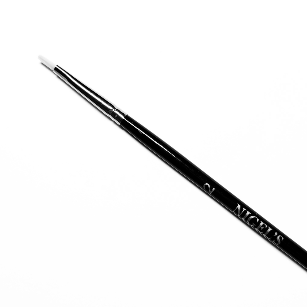 White Taklon Brush #02