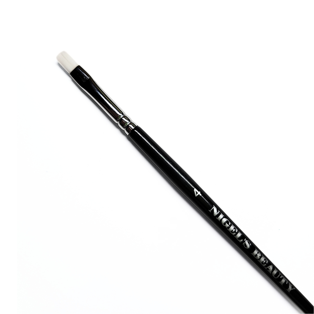 White Taklon Brush #04
