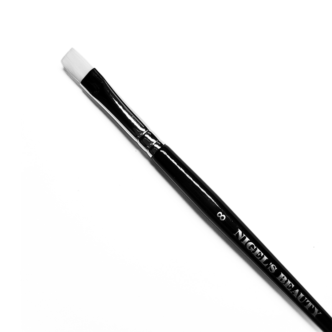 White Taklon Brush #08