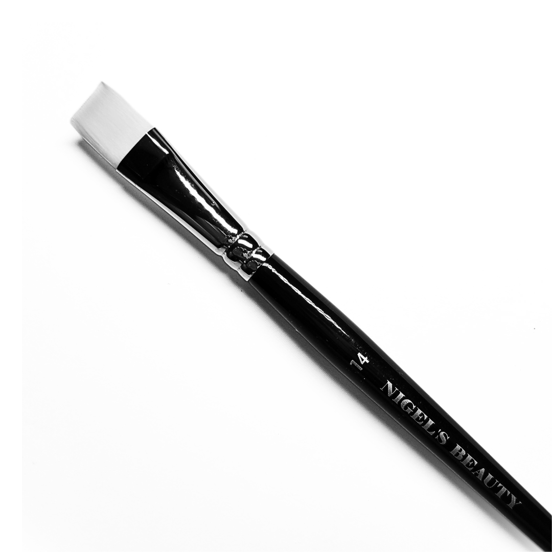 White Taklon Brush #14