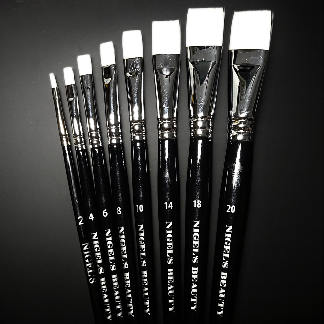 White Taklon Brush #10 - Image 2