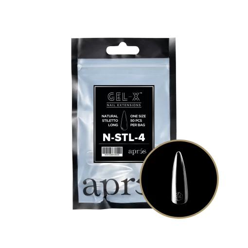 Gel-X Natural Stiletto Long Refill Bag - Size 4