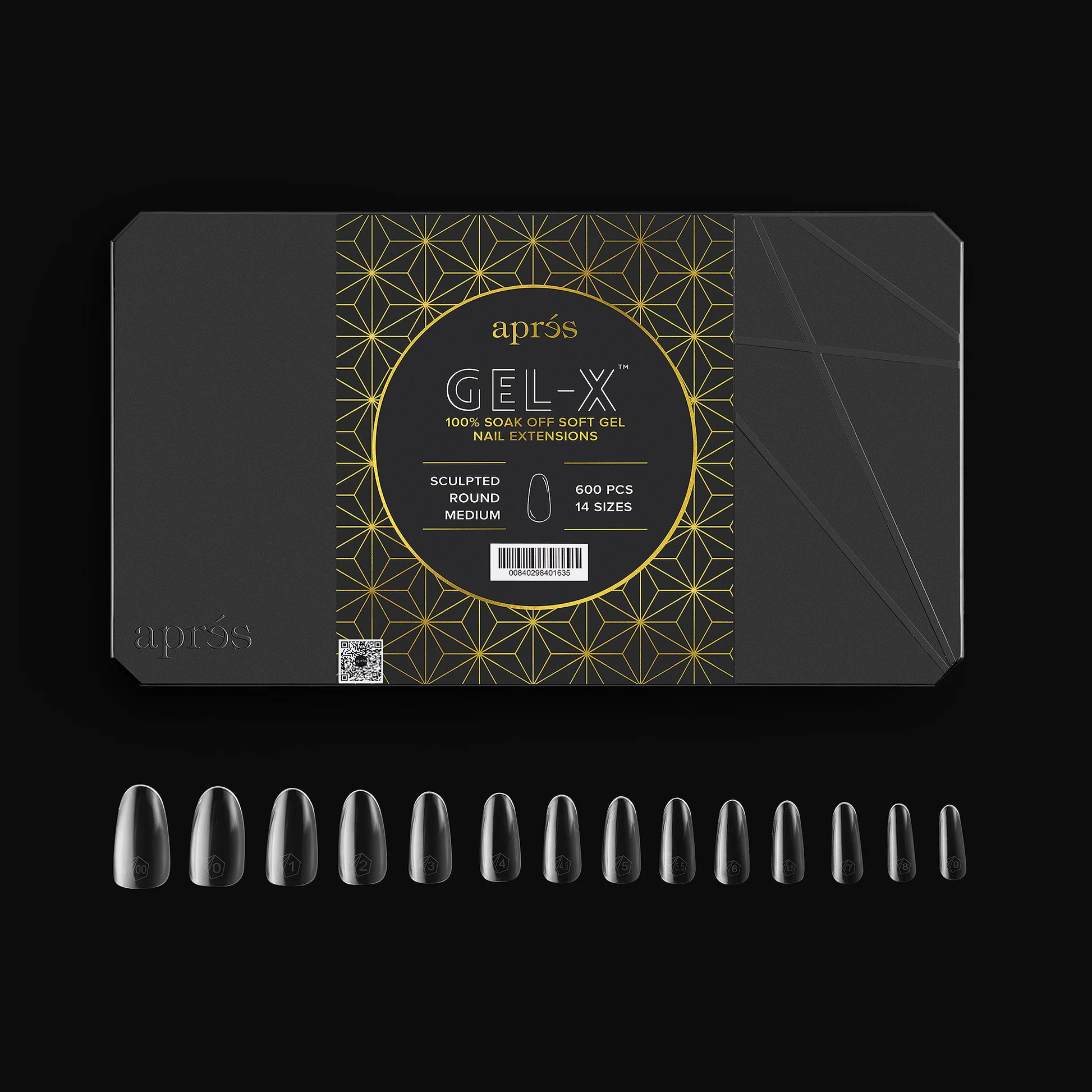 Gel-x® Sculpted Round Medium Box of Tips - Pro (600pcs) - Nigel Beauty