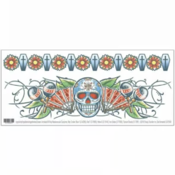 Body Bands Tattoo  – Day of the Dead Sugar Skull