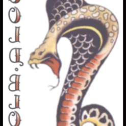 Alternative view of Vintage Tattoo - 1940's Cobra