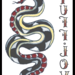 Alternative view of Vintage Tattoo - 1940 Snake / Tuff Love