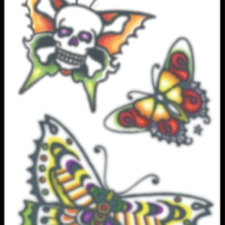 Alternative view of Vintage Tattoo - Butterflies