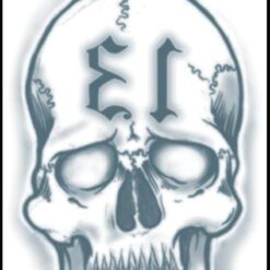Alternative view of Prison Tattoo – 13 Skull