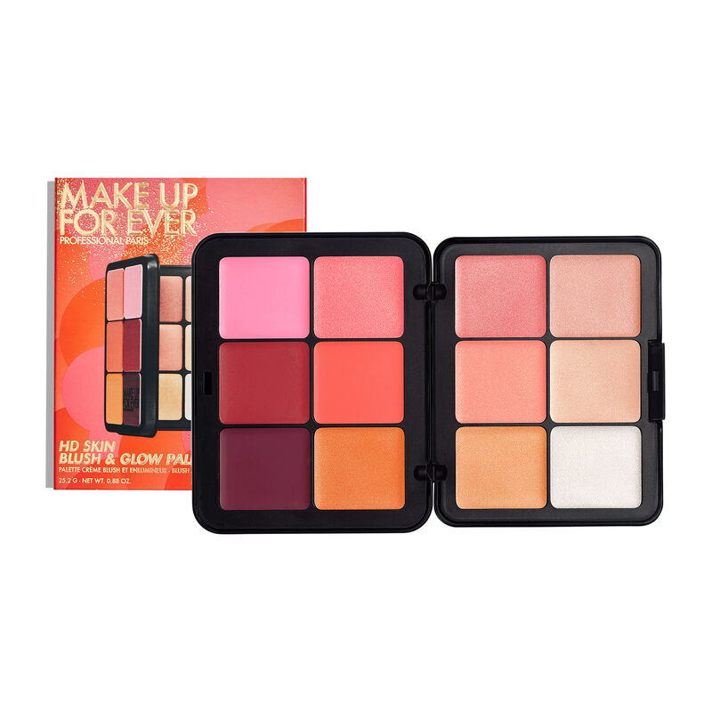アイシャドウ MAKEUPFOREVER HDSKIN BLUSH & GLOWPALETTE HD SKIN BLUSH & GLOW PALETTE: Blush & Highlight Cream