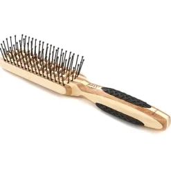 701 Striped Bamboo | Vented Hairbrush with Nylon Pins