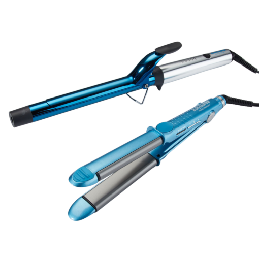Nano Titanium 1" Extended-Barrel Curling Iron & 1" Curved Styling Iron Limited Edition Gift Set