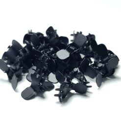 Alternative view of Butterfly Matte Clips - Small Black